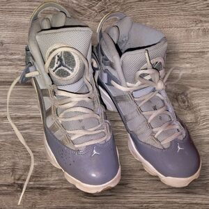 Air Jordan -- (2019) 6 Rings Cool Grey/White Basketball Shoes 323419-016